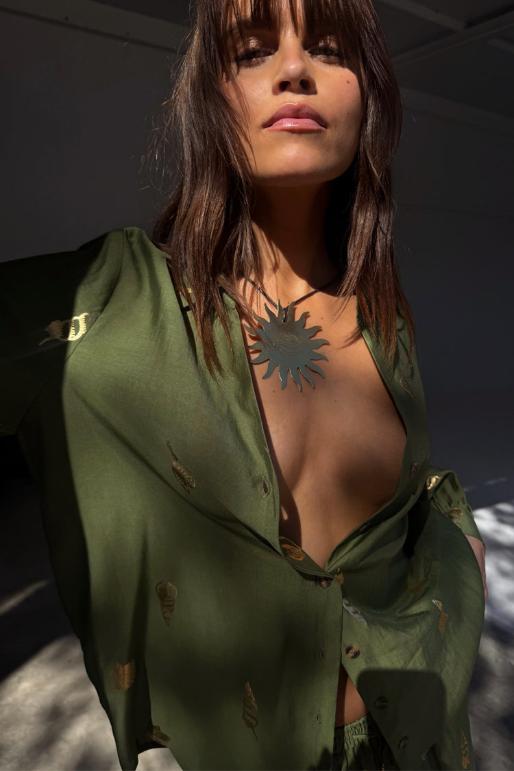 Khaki Shell Miley Shirt、mySite、solidvoid