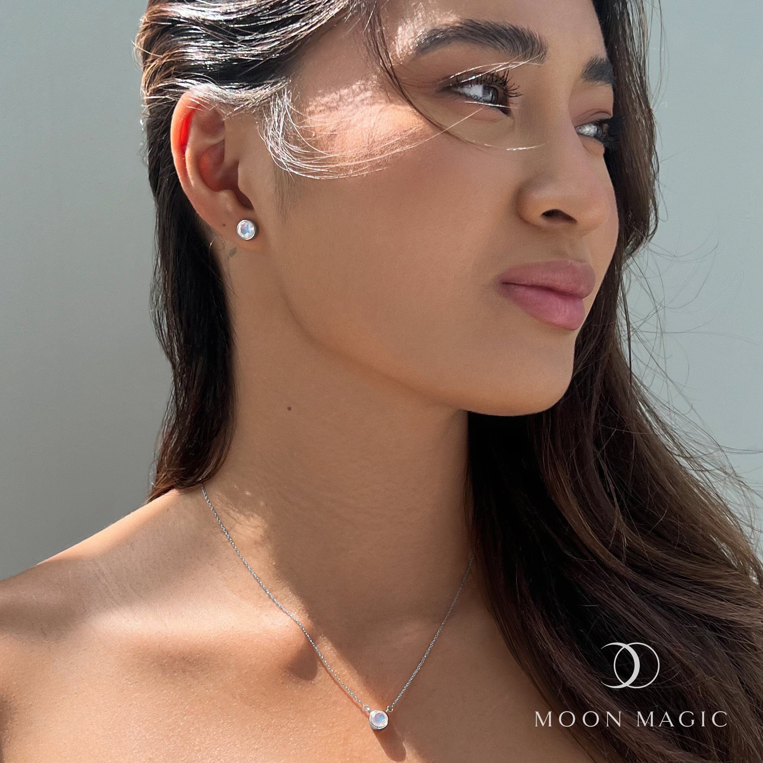 Moonstone Necklace - Solitaire + Free Gift Bag、mySite、hinf8tx79