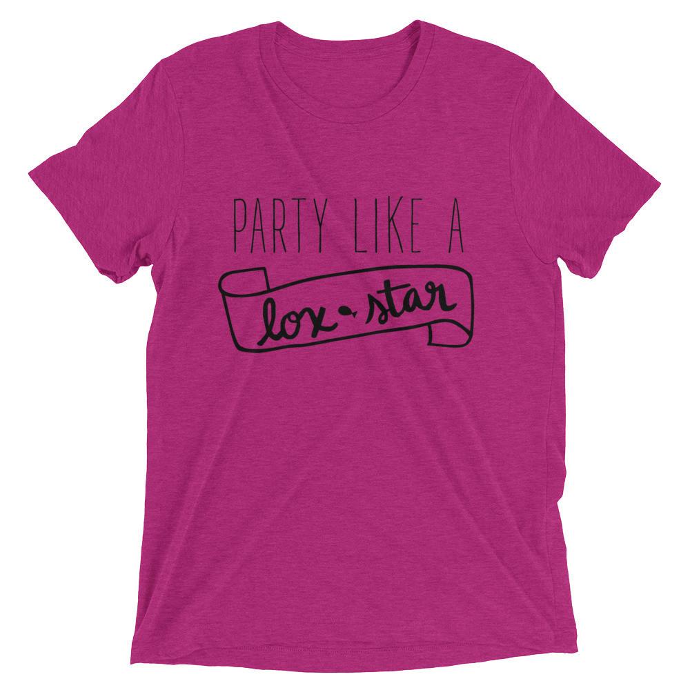Party Like a Lox Star Unisex T-Shirt - (Choice of Color) - (Sizes XS - XXL)、mySite、topwebapps
