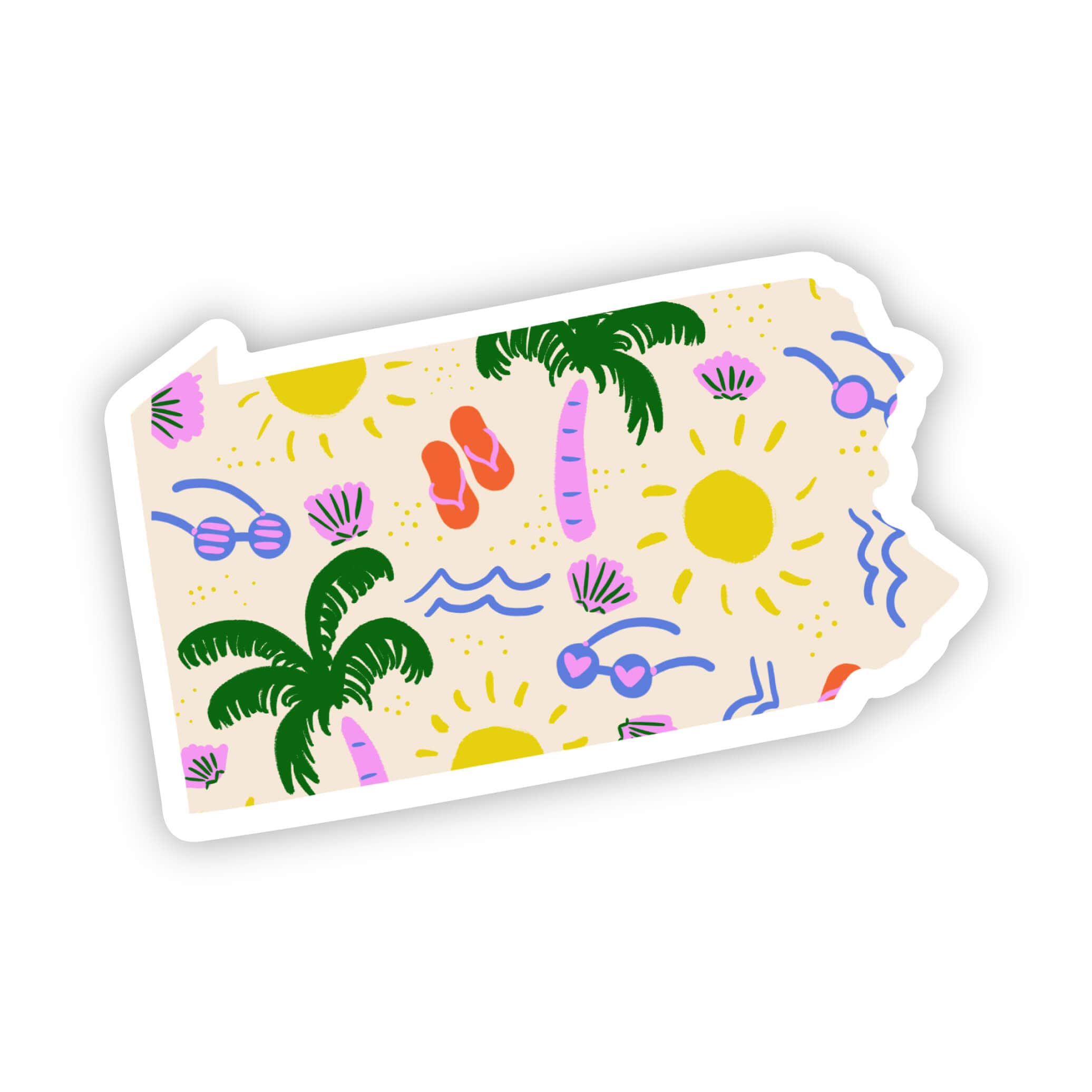  Pennsylvania Sticker - Beach、mySite、elrpsem3k