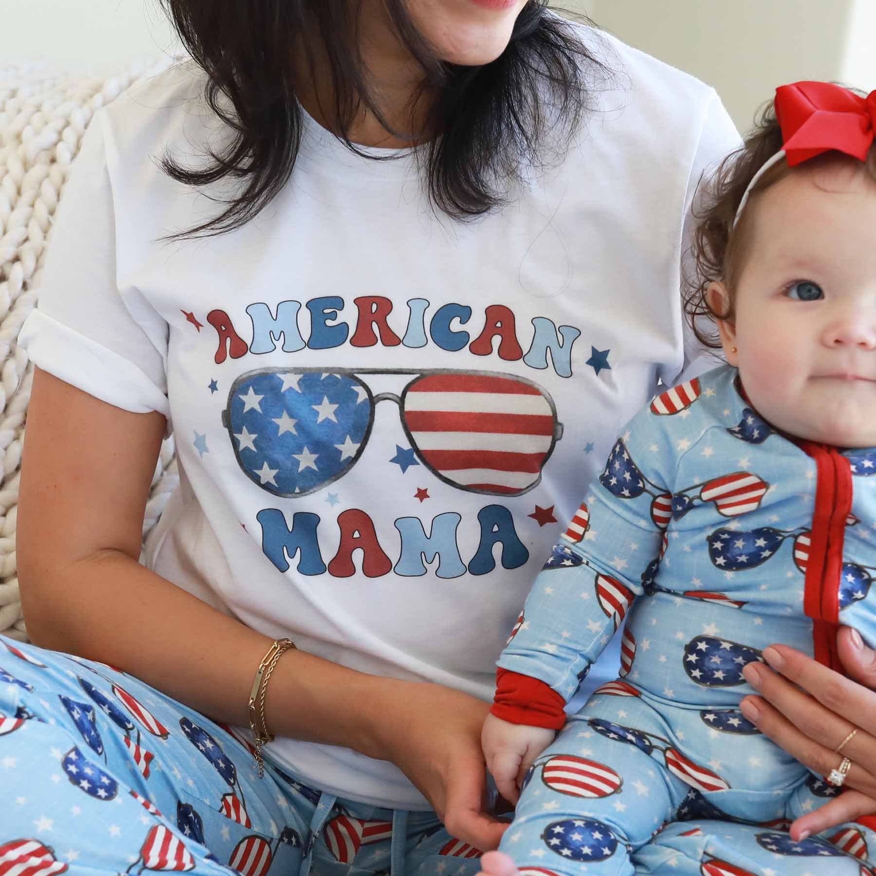  American Mama Graphic Tee | White、mySite、layawaytickets