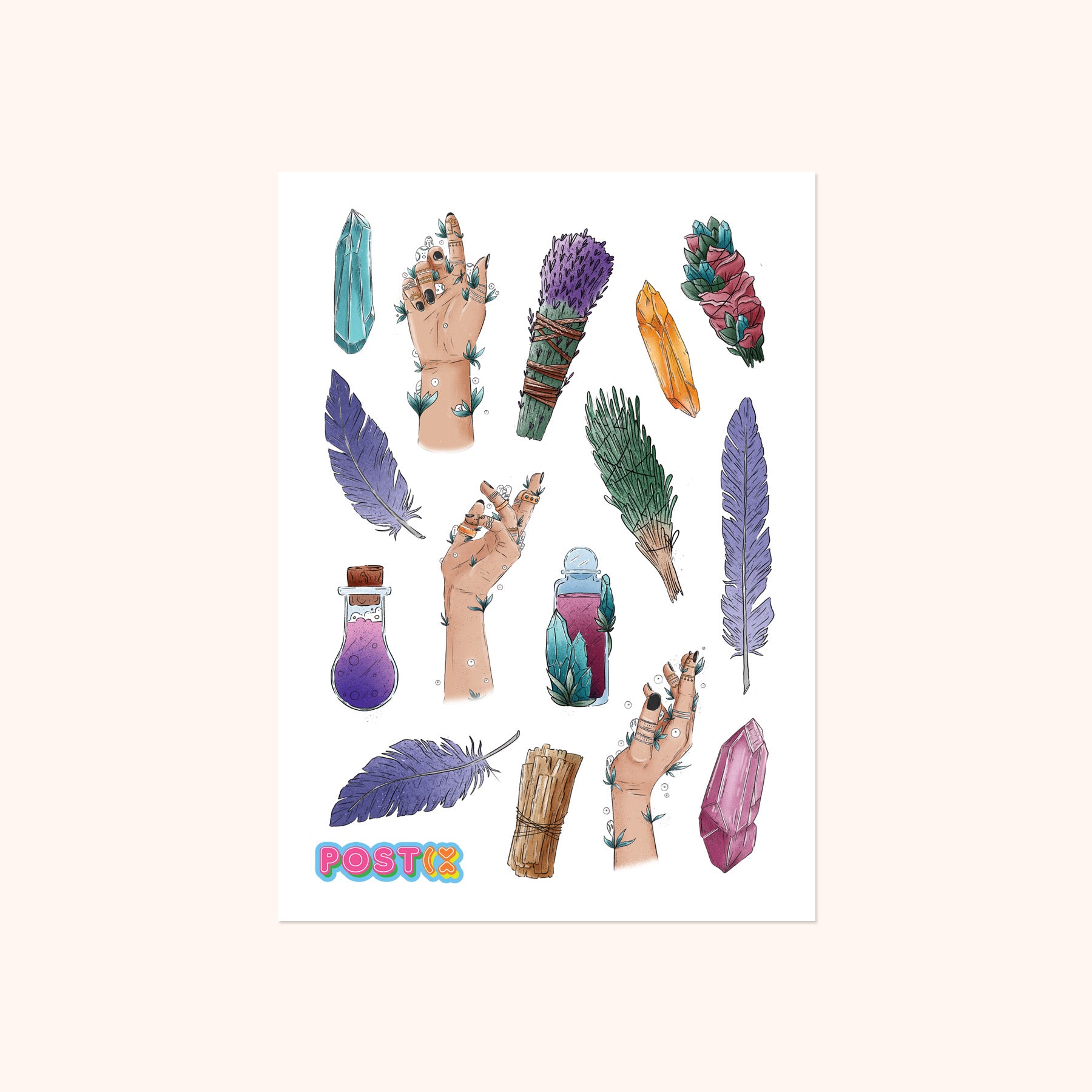  Positive Protections Washi Sticker Sheet、mySite、ghnorth