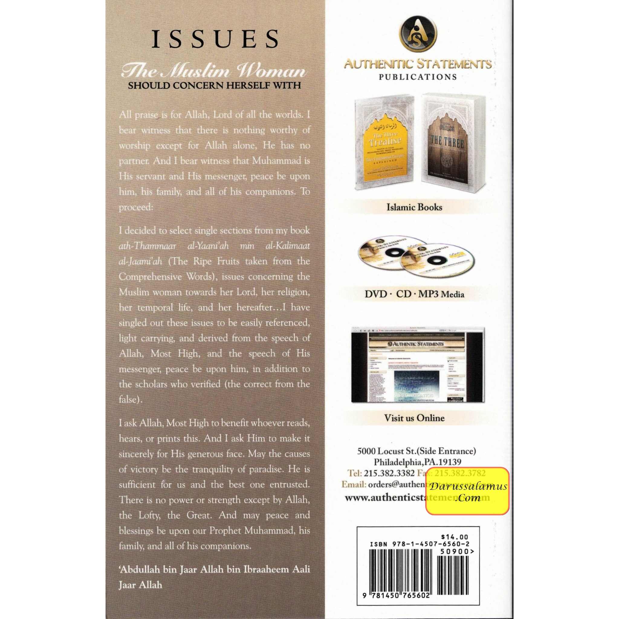 Issues the Muslim Woman Should Concern Herself With By Shaykh Abdullah bin Jaar、mySite、topwebapps