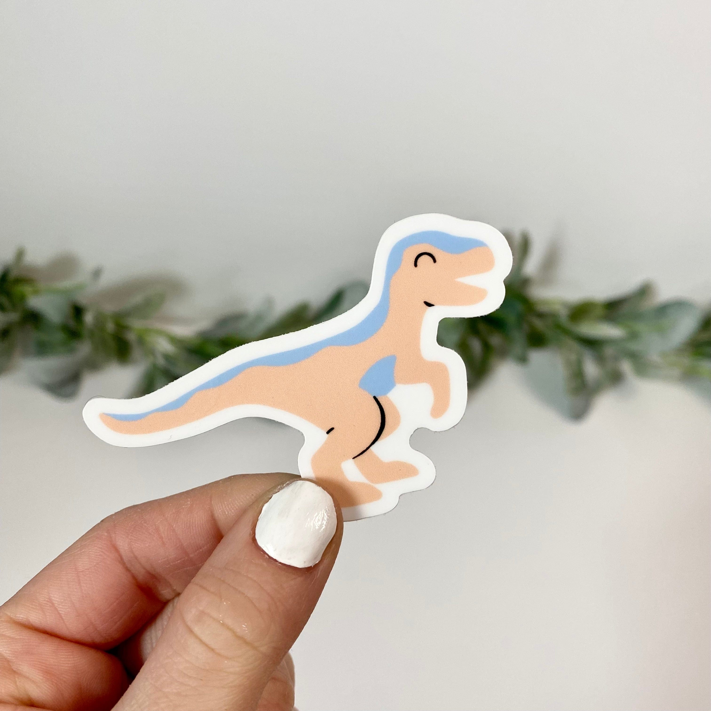  Cute Orange Dinosaur Sticker、mySite、elrpsem3k
