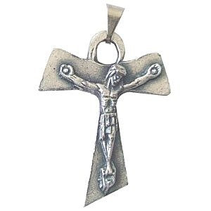 Tau crucifix - Pewter (4cm or 1.57) Rosary/Pendant、mySite、topwebapps