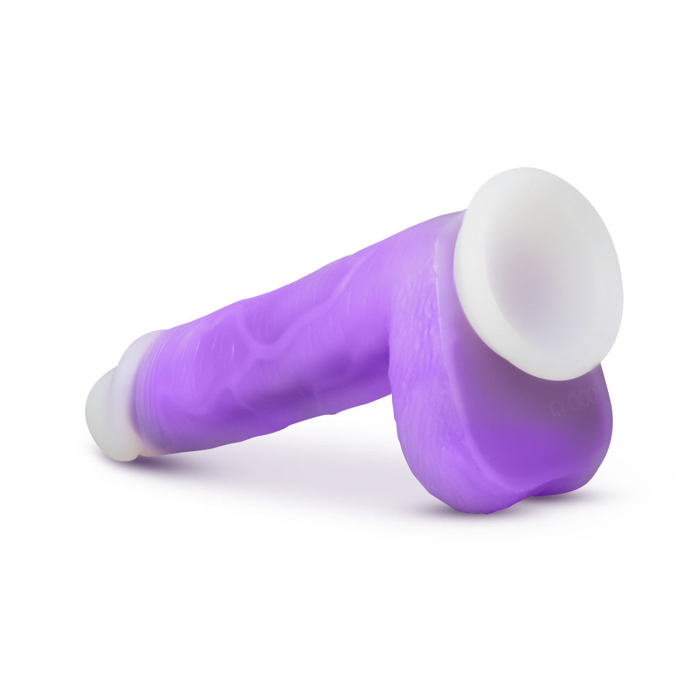 Neo Elite By Blush® | Encore Purple: 8.5-Inch Long Vibrating Dildo - Made with Purio™ Silicone & SensaFeel® Dual Density Realistic Technology、mySite、bottomscart