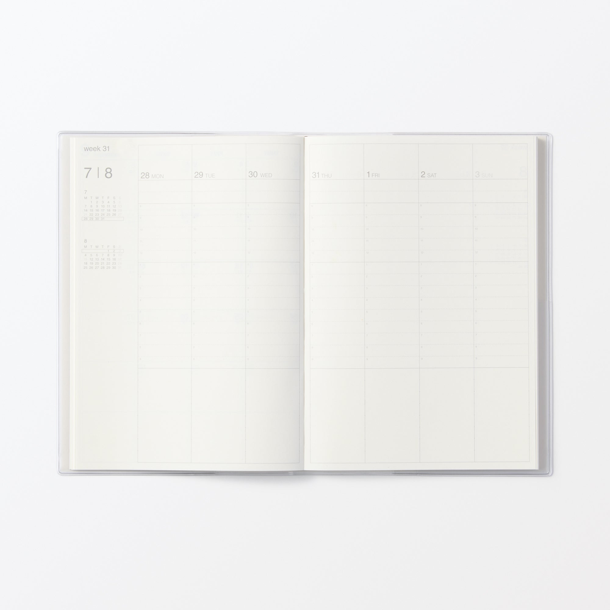  A5 Vertical Monthly/Weekly Planner From Aug. 2025 - Mon. Start、mySite、sugarbowlscore