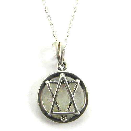 Shamay & Benlulu Star of David Necklace in Circle With Roman Glass、mySite、topwebapps
