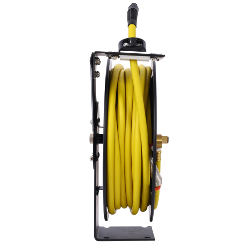 Welding Hose Reel Retractable 1/4 Inch x 100 Foot Twin Oxygen Acetylene Rubber Hoses STD Duty Max 200PSI Heavy Duty Industrial Single Arm Construction、、eastwooduniform