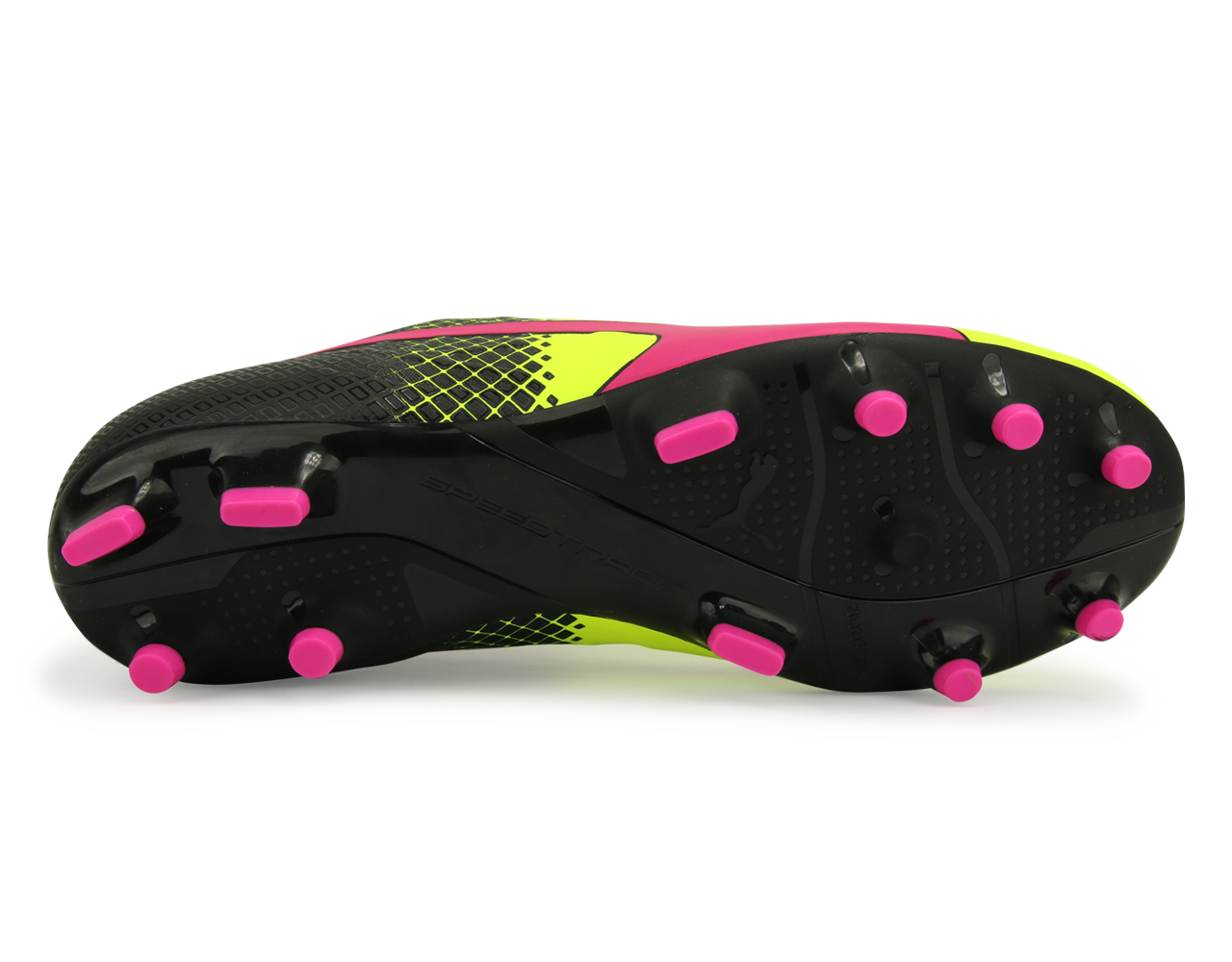 PUMA Men's evoSPEED 4.5 Tricks FG Pink Glow/Safety Yellow/Black、mySite、bottomscart