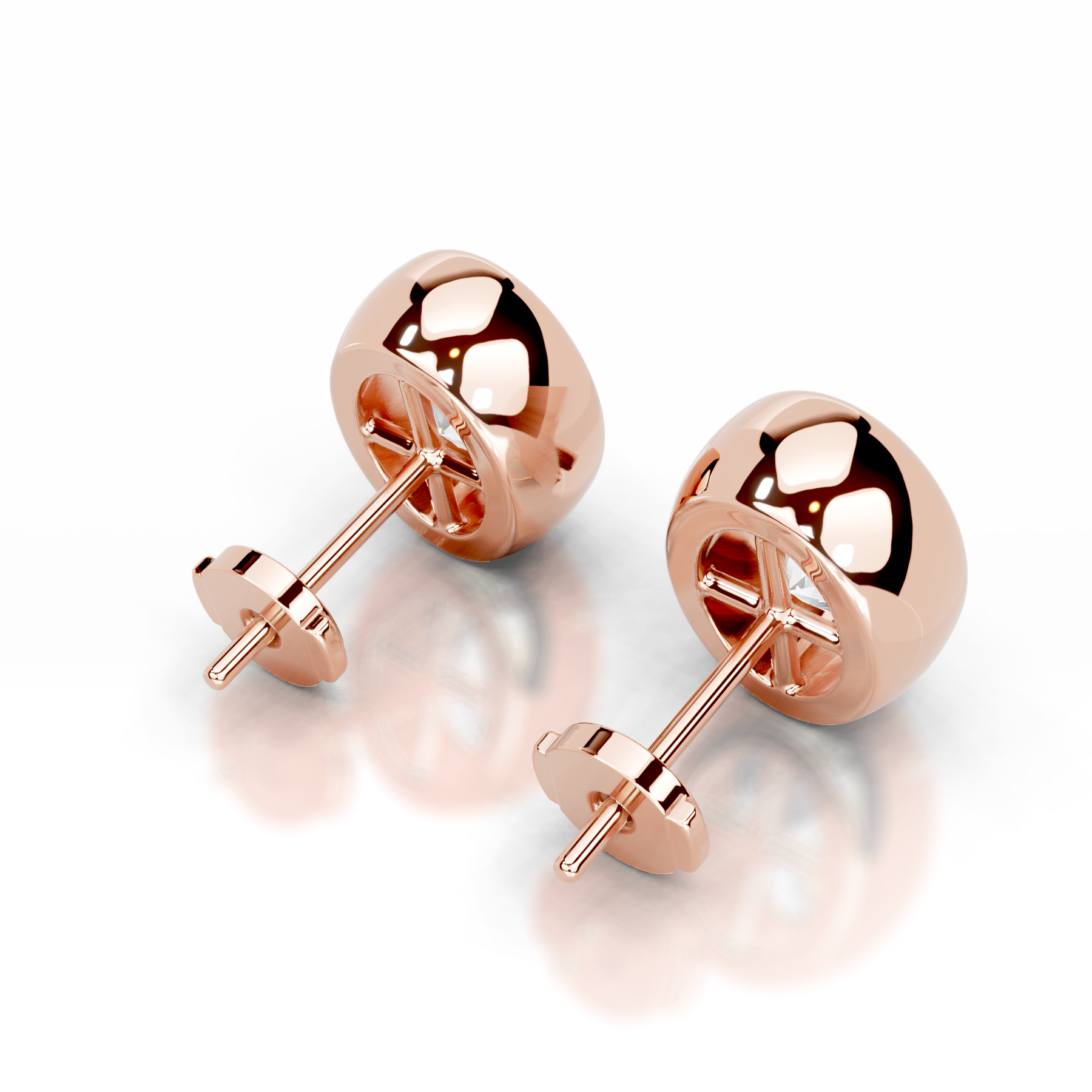 Janice Diamond Earrings (3 Carat) -14K Rose Gold、mySite、hinf8tx79