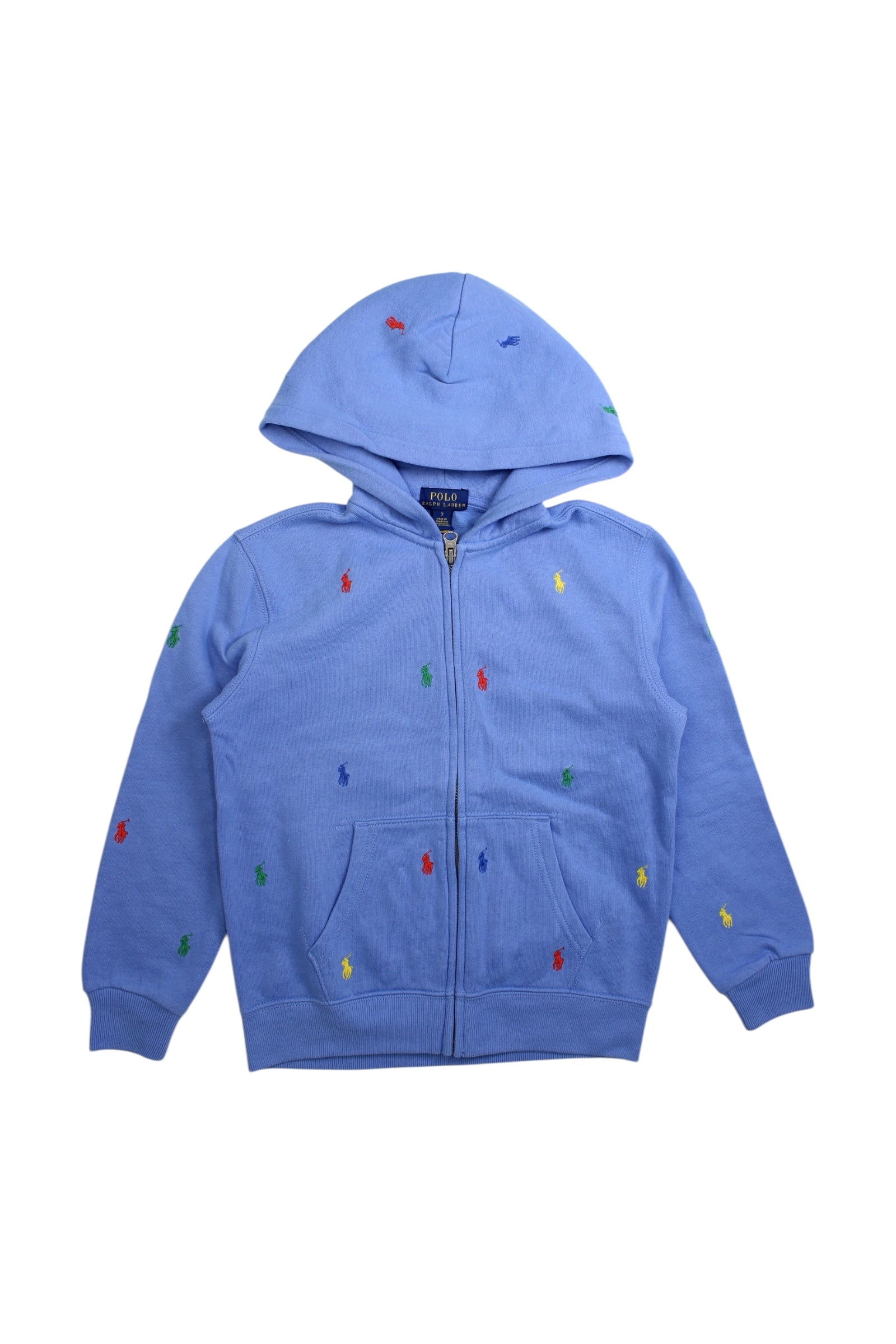 Polo Ralph Lauren Embroidered Hooded Sweatshirt, Size 7Y、mySite、g9winljtr