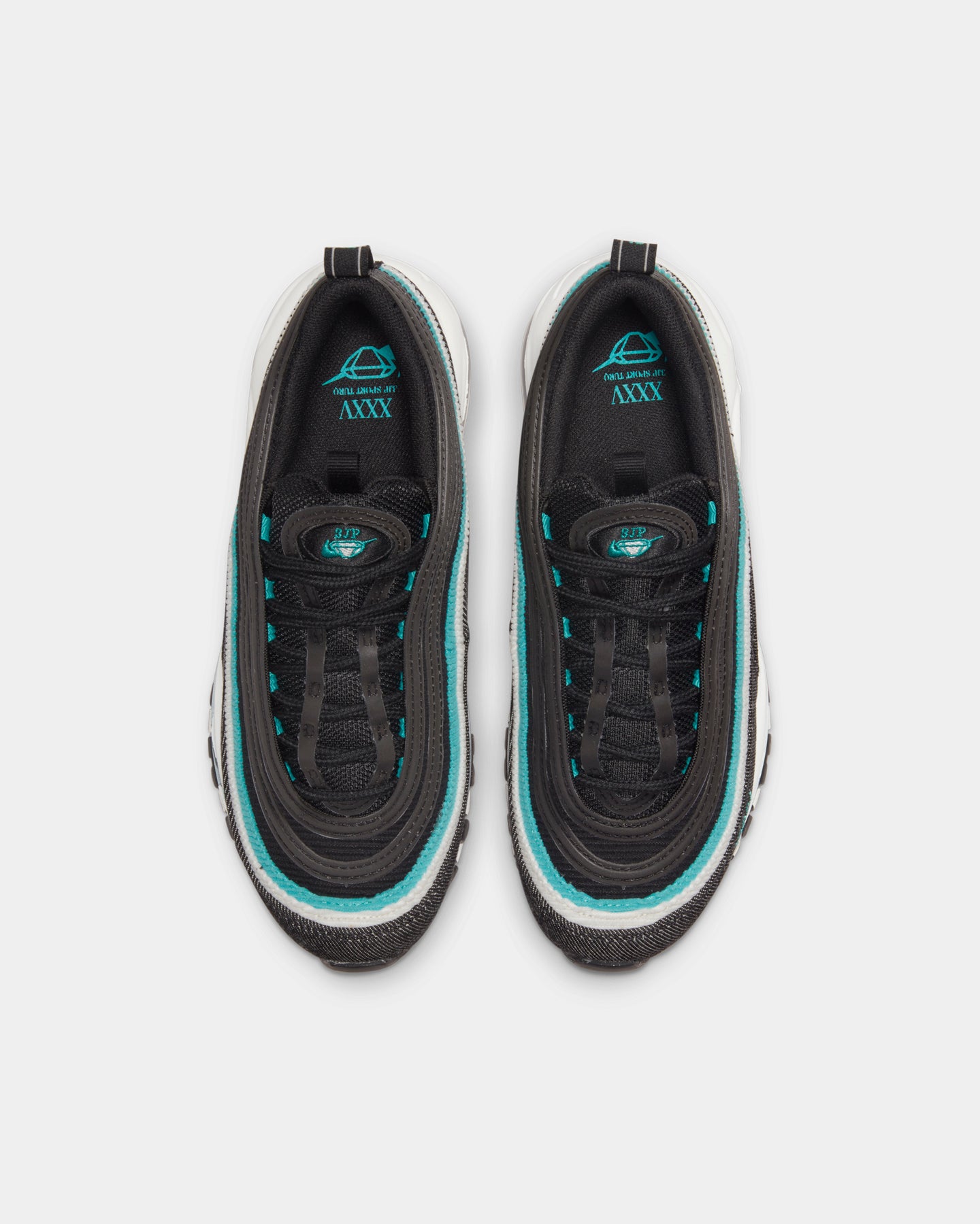 Nike Kids' Air Max 97 SE (GS) Black/Sport Turq、mySite、zt4zffjzw