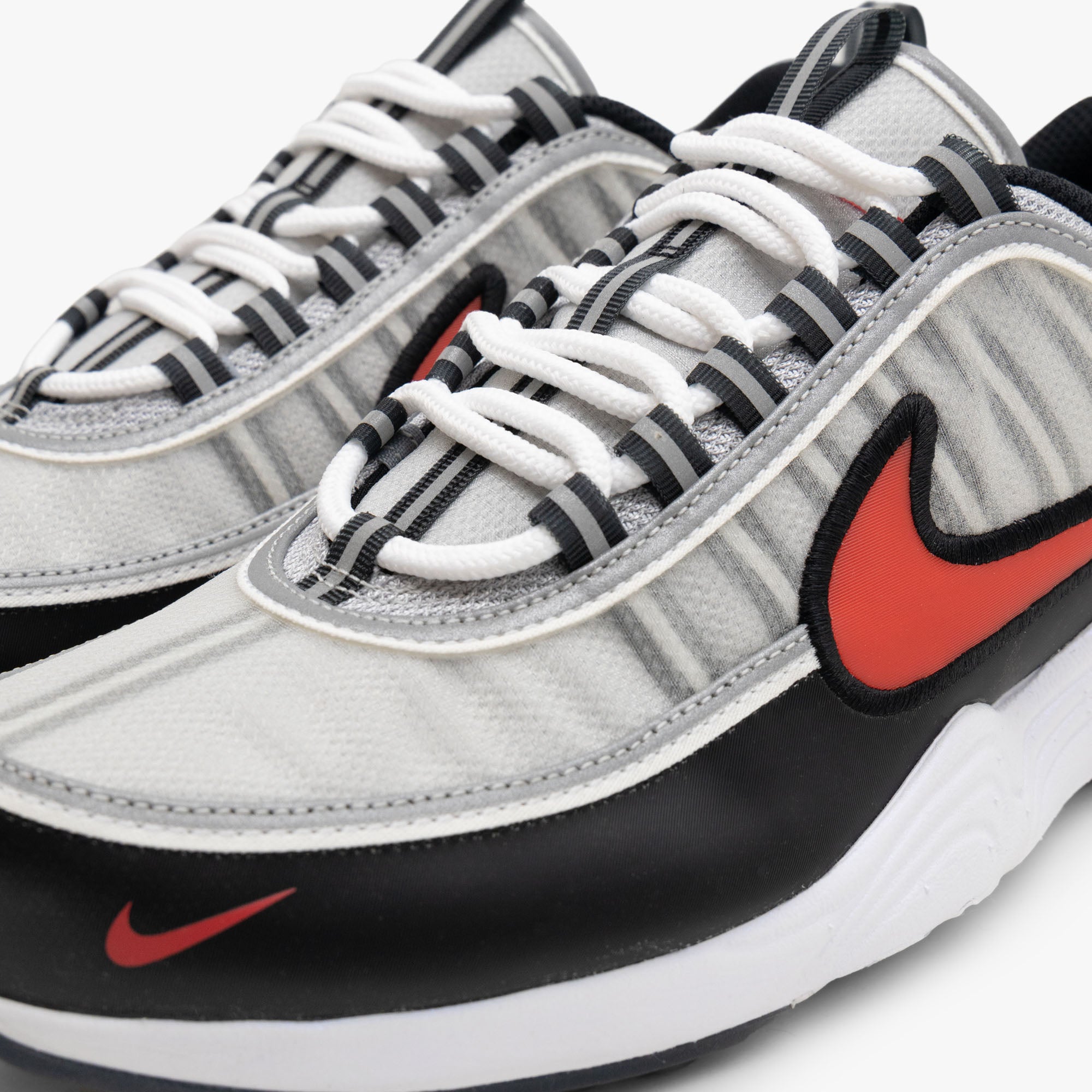  Nike Air Zoom Spiridon Metallic Silver / Sport Red - Black、mySite、merchandisen