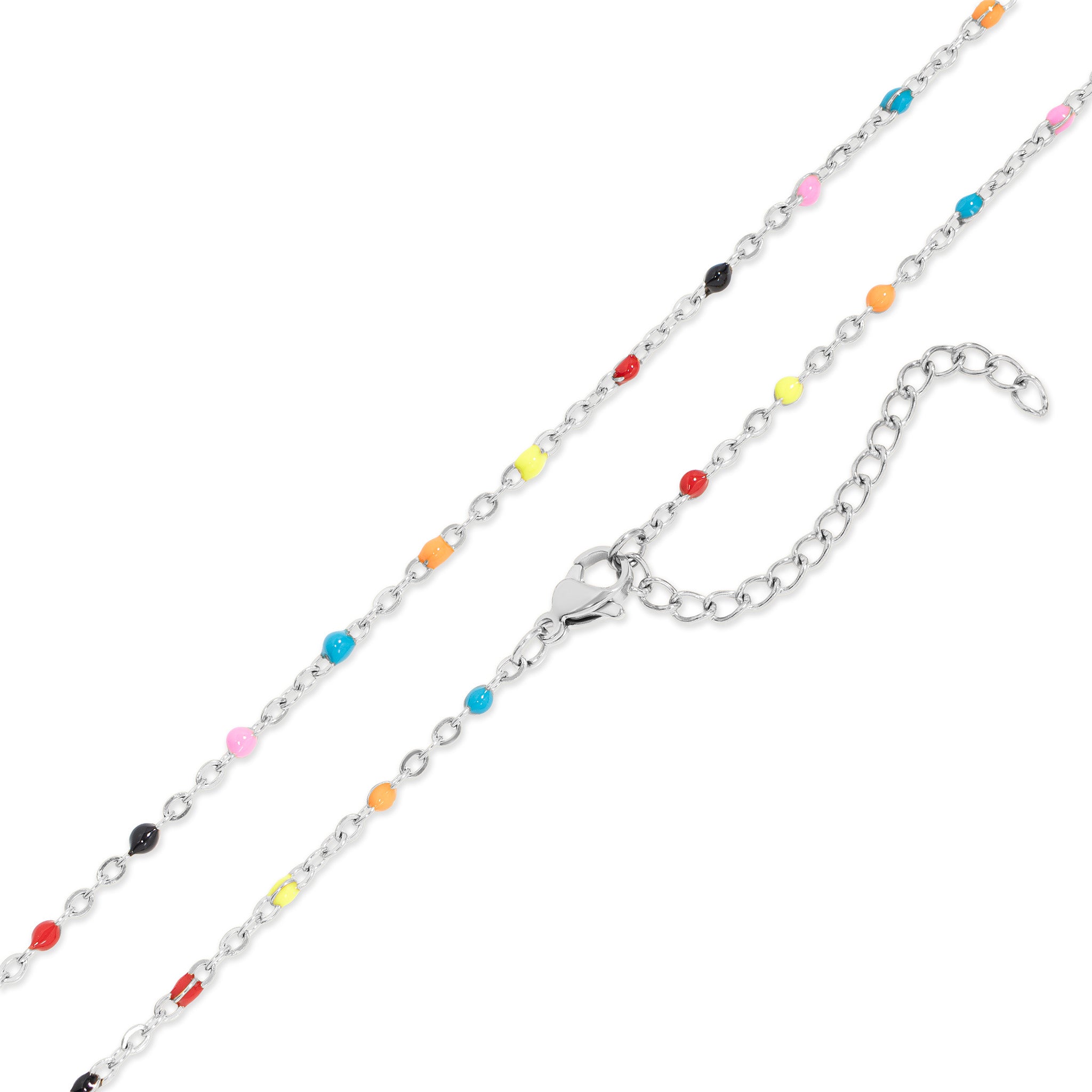 18K Gold PVD Stainless Steel Multi Confetti Chain Necklace / CHN0093、mySite、dreamappss