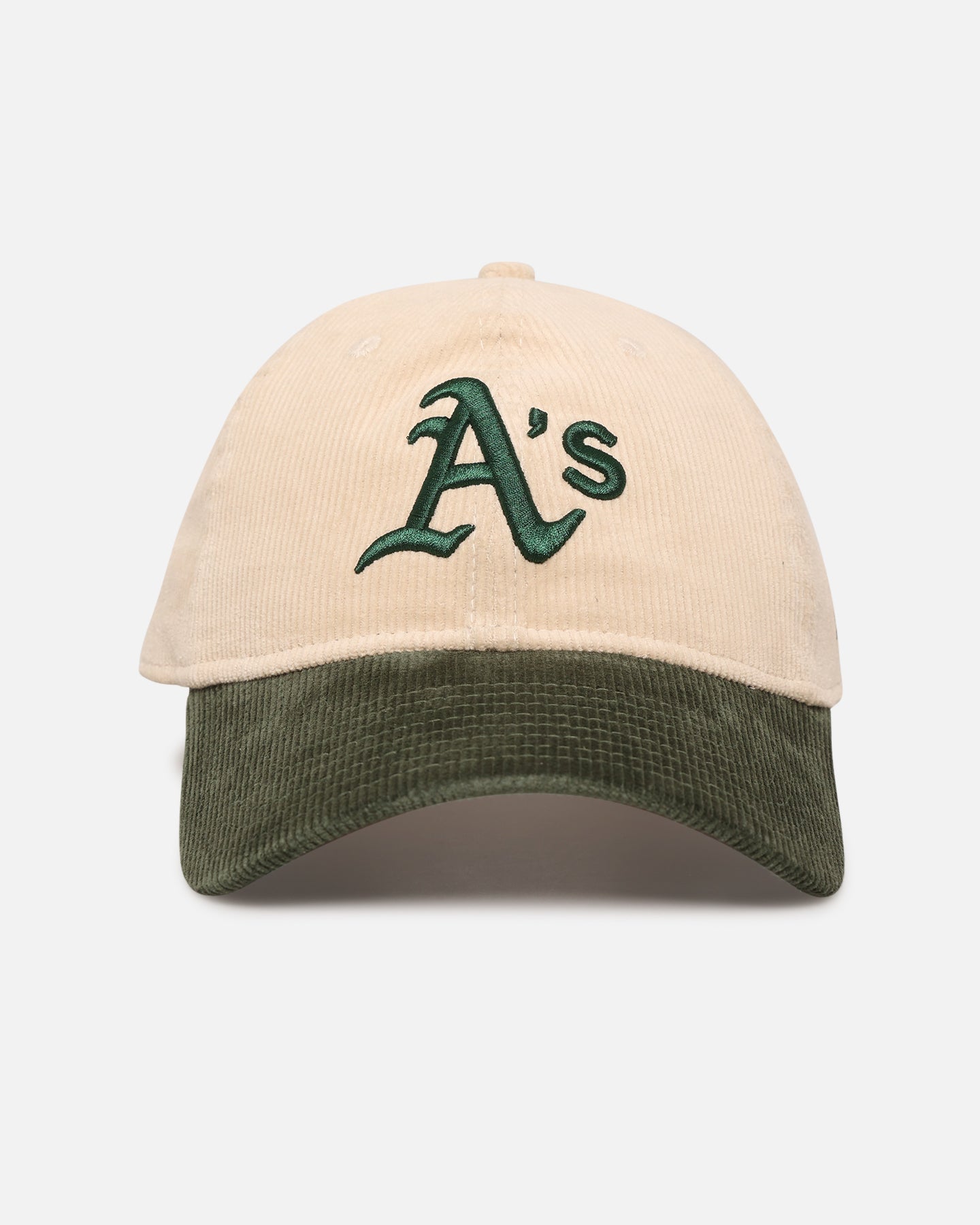 New Era Oakland Athletics 'Block Cord' 9TWENTY Corduroy Strapback Ivory、mySite、zt4zffjzw