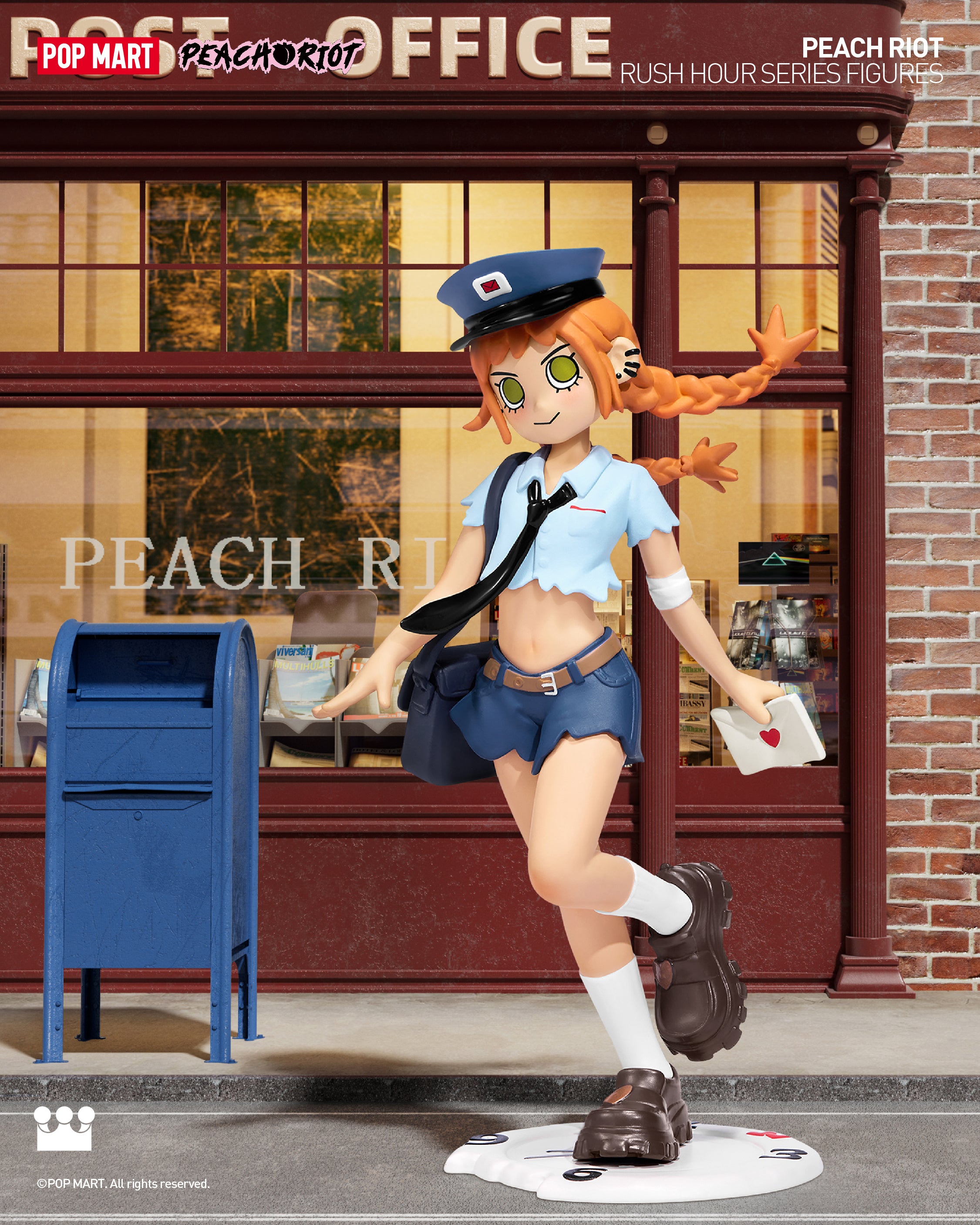  POP MART Peach Riot Rush Hour Series Figures、mySite、greenlandpopulation