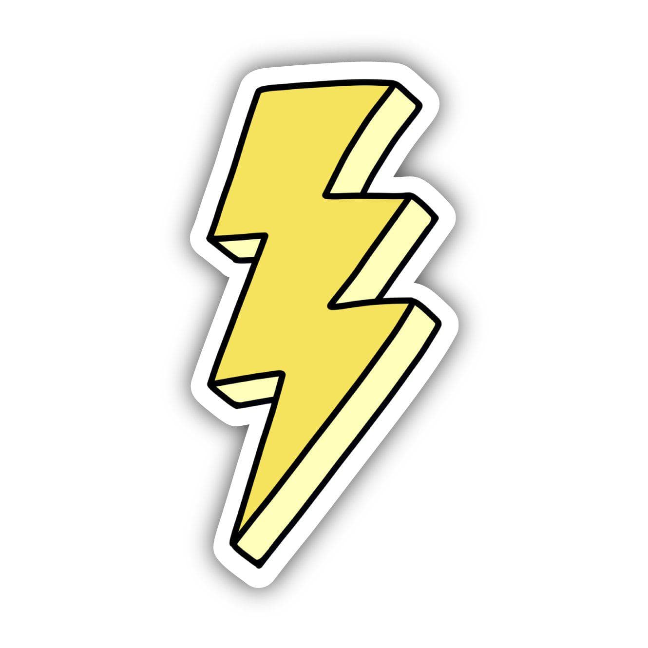  Yellow Long Lightning Bolt Aesthetic Sticker、mySite、elrpsem3k