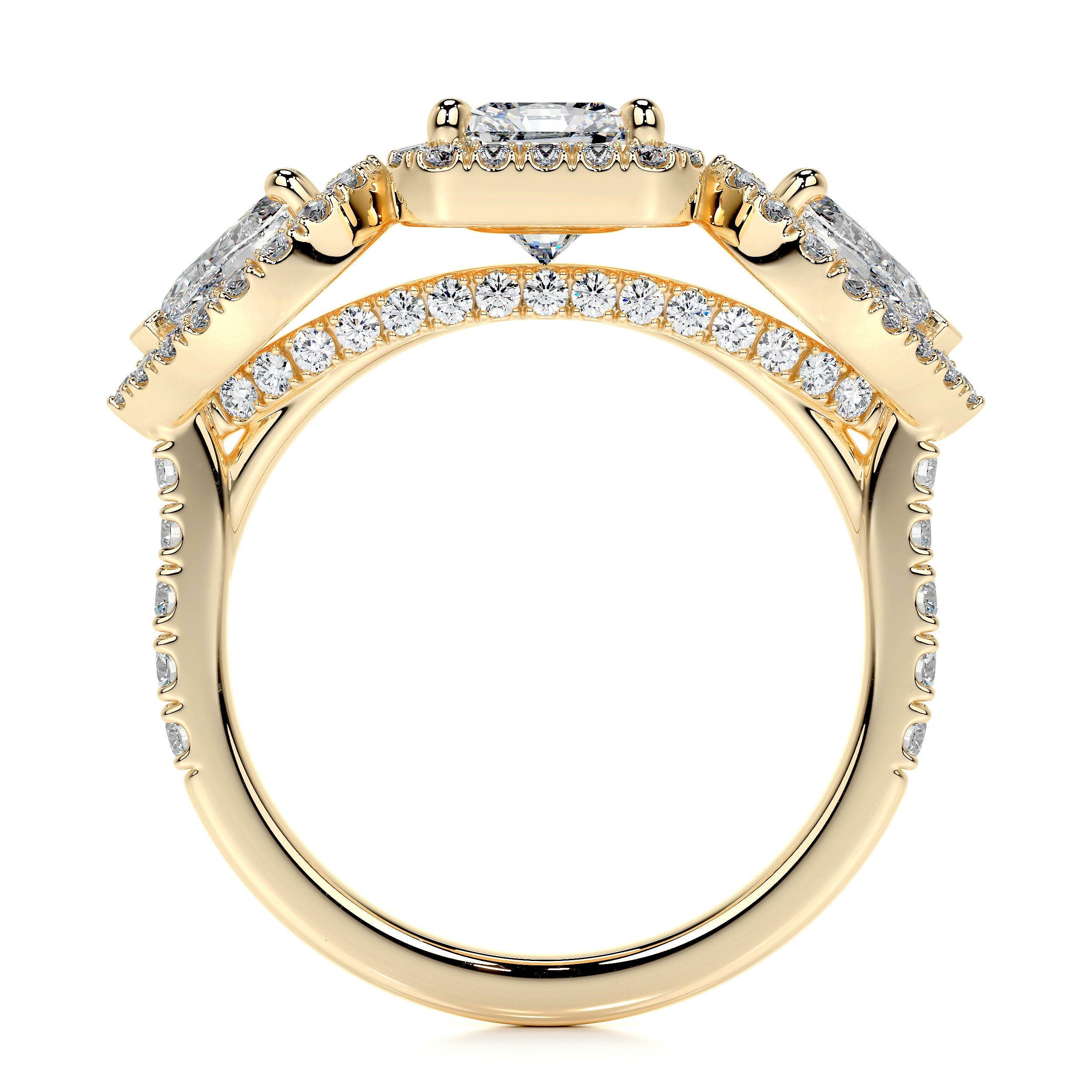 Violet Lab Grown Diamond Ring - 18K Yellow Gold、mySite、hinf8tx79