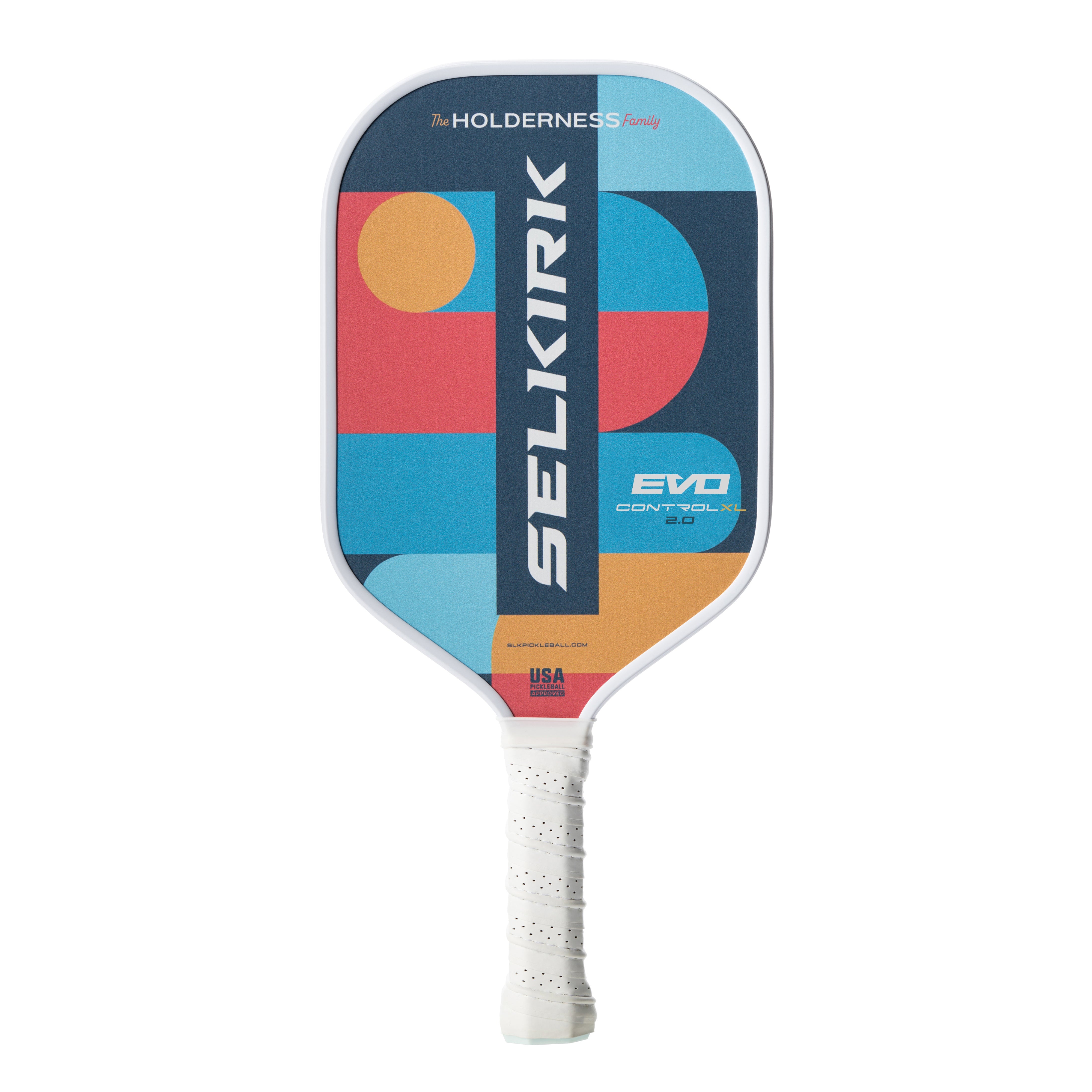 SLK by Selkirk x The Holderness Family Evo 2.0 - Control - Max - Pickleball Paddle、mySite、noshort