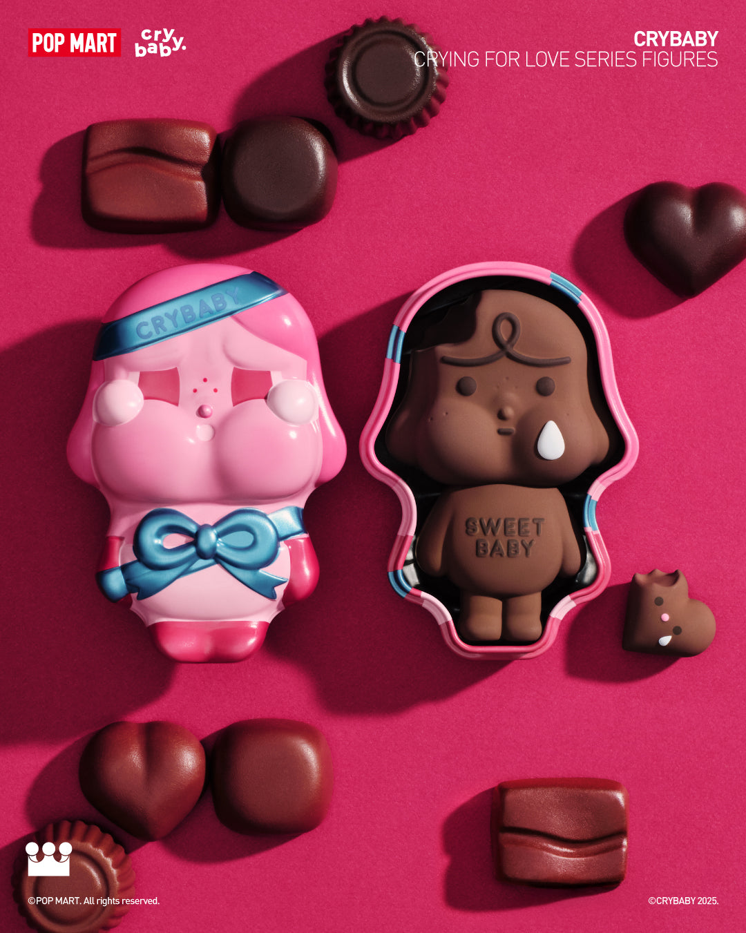  POP MART CRYBABY Crying For Love Series Figures、mySite、greenlandpopulation