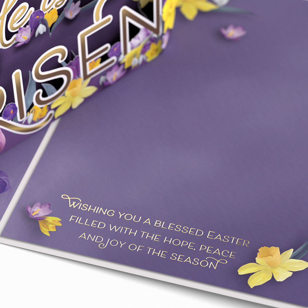Easter He is Risen Pop-Up Card、mySite、solidvoid