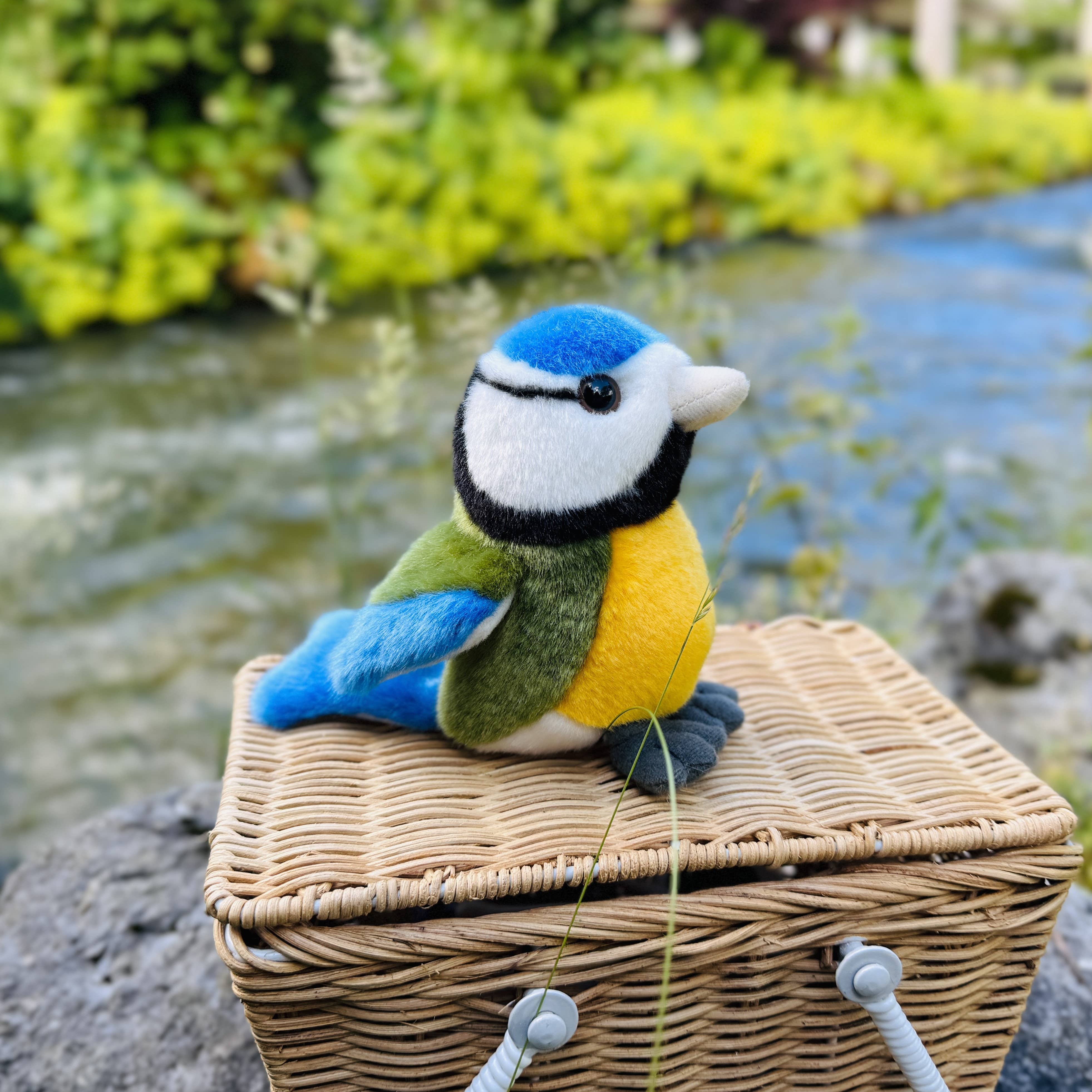 Cute Plush Blue Tit 12 cm Stuffed Animal by Teddy Hermann Fine Quality、mySite、g9winljtr