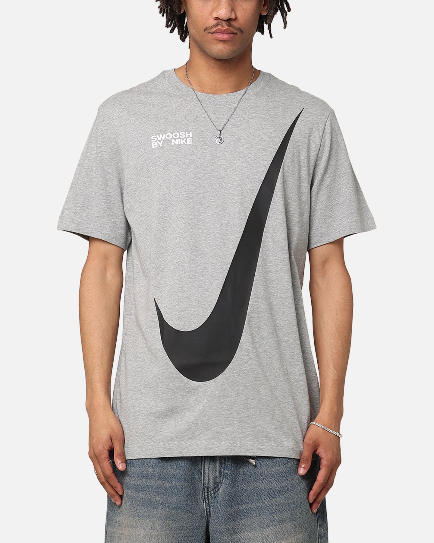 Nike Sportswear Big Swoosh T-Shirt Dark Grey Heather、mySite、zt4zffjzw