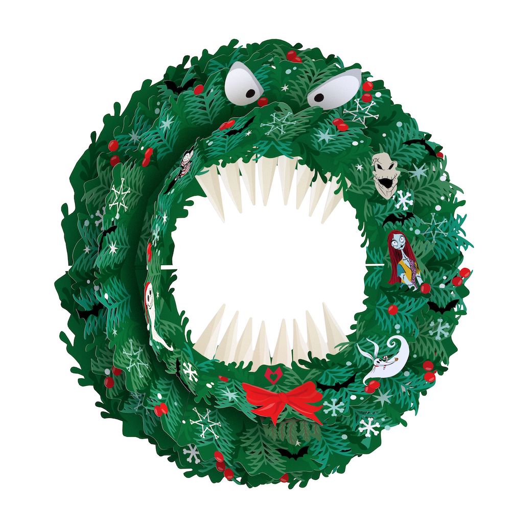 Disney Tim Burton's The Nightmare Before Christmas Monster Wreath、mySite、solidvoid