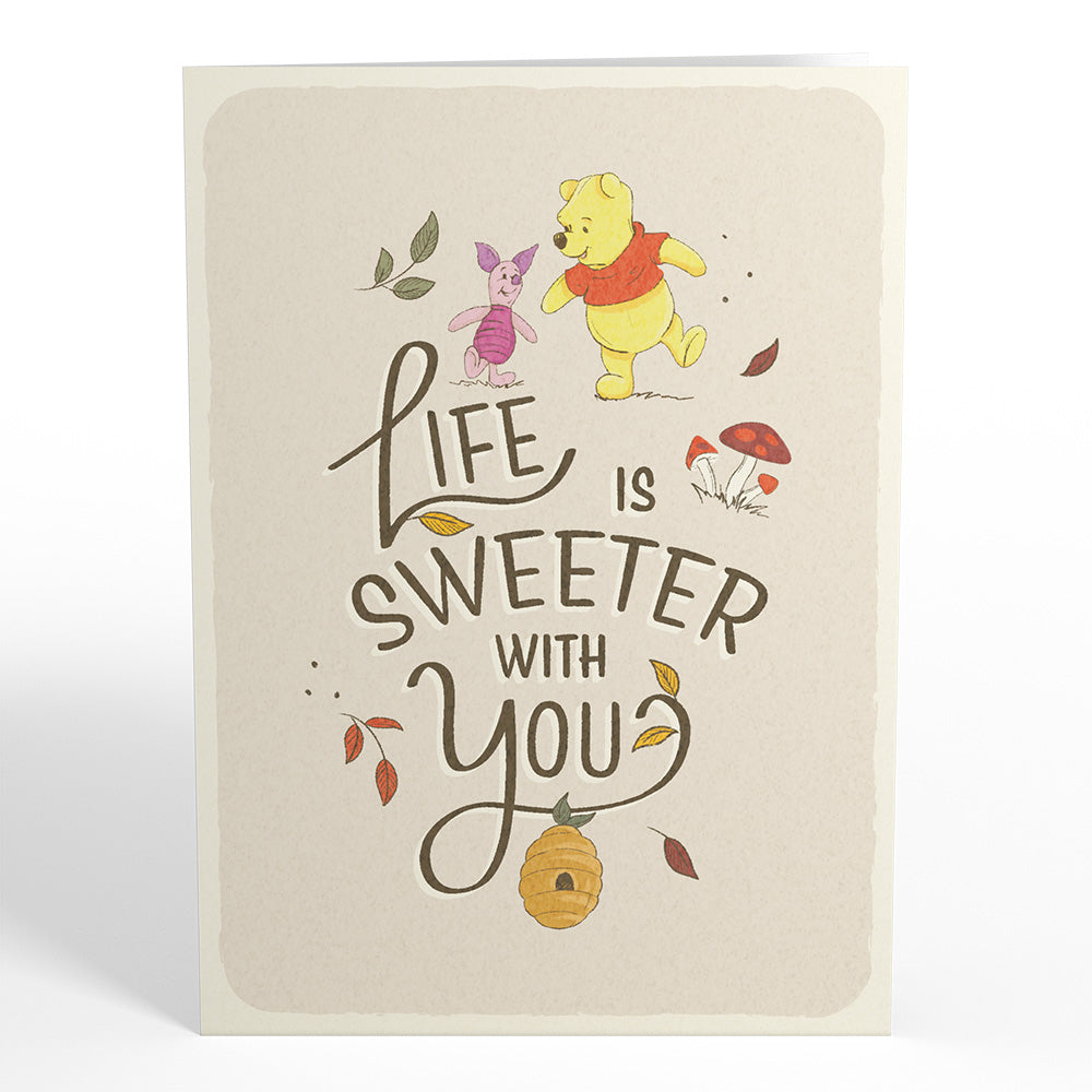Disney's Winnie the Pooh Life Is Sweeter With You Pop-Up Card、mySite、solidvoid