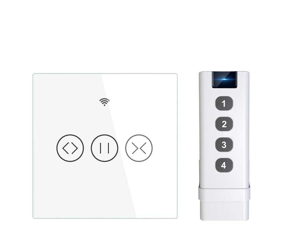 MOES ZigBee Curtain Switch Smart Touch RF Roller Blinds Shutter Switch EU、mySite、fannypackpong