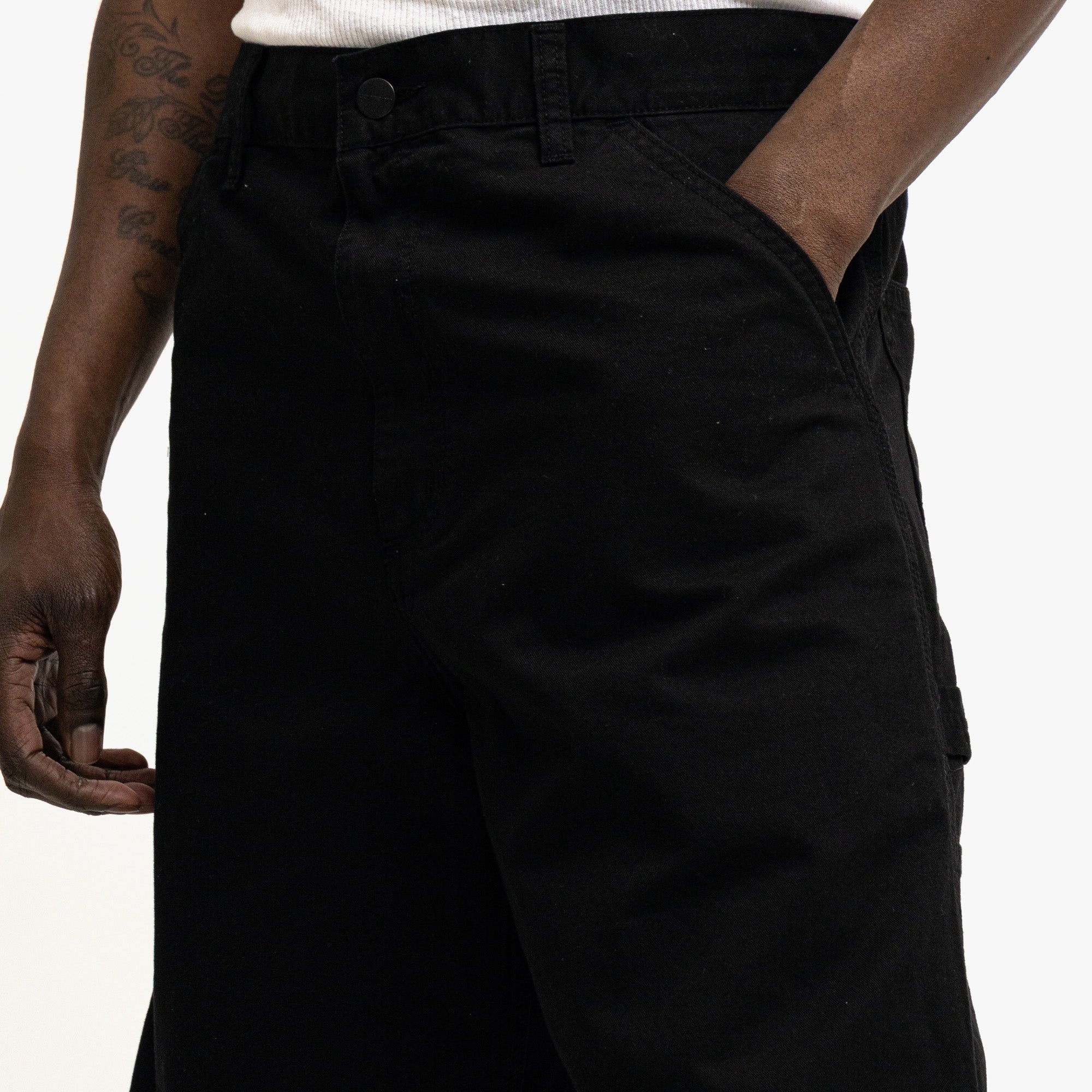  Carhartt WIP Single Knee Short Black、mySite、merchandisen