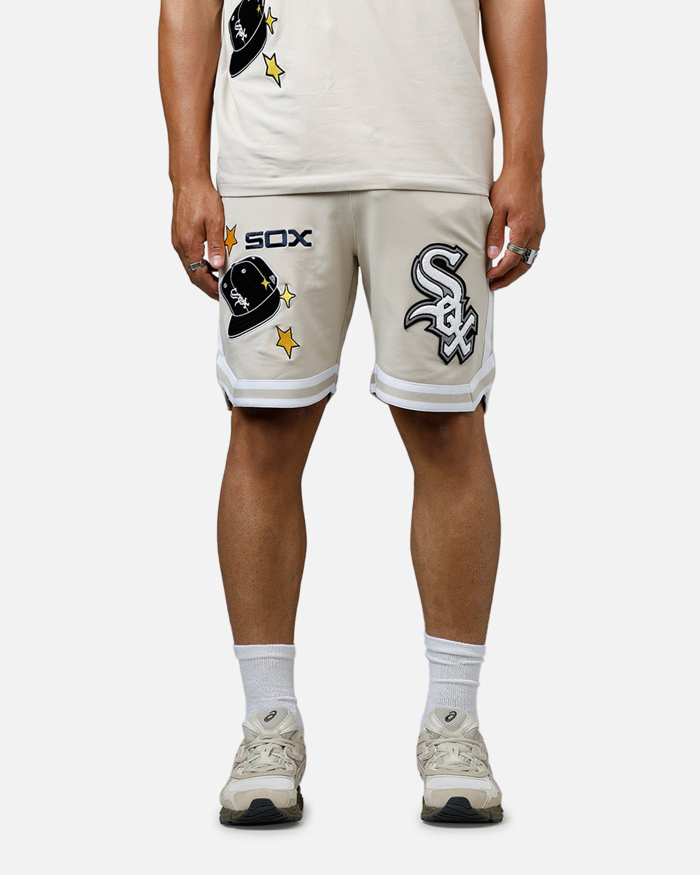 New Era Chicago White Sox 'Logo Select' Summer Shorts Stone、mySite、zt4zffjzw