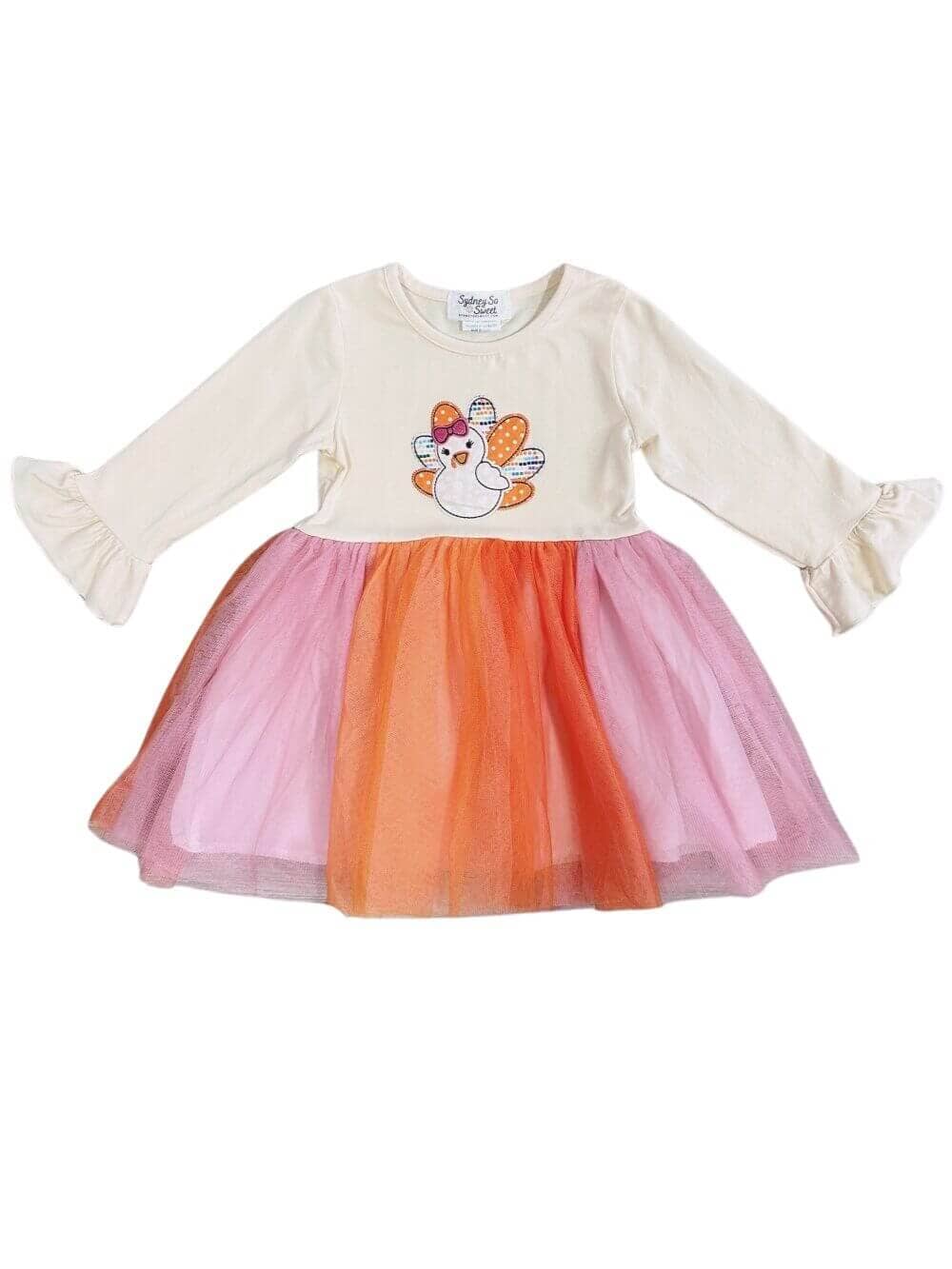Little Turkey Girls Chiffon Skirted Dress、mySite、camillekostekn