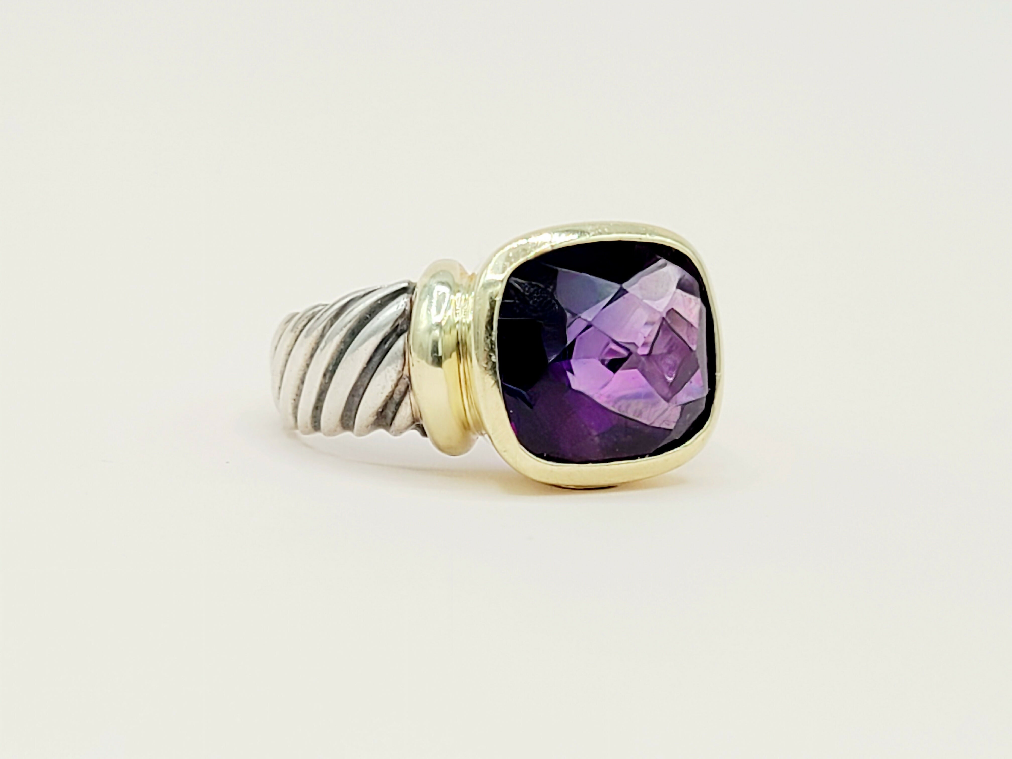 David Yurman Large Noblesse Ring Amethyst & Gold、mySite、hinf8tx79