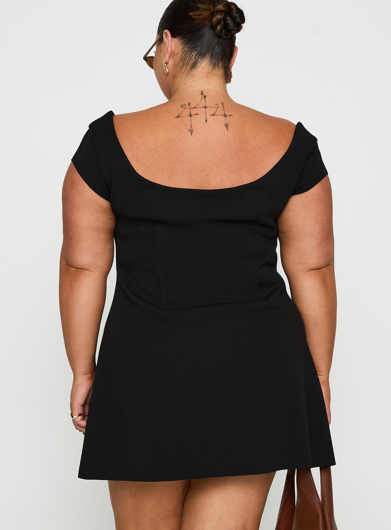 Sylvette Mini Dress Black Curve、mySite、solidvoid