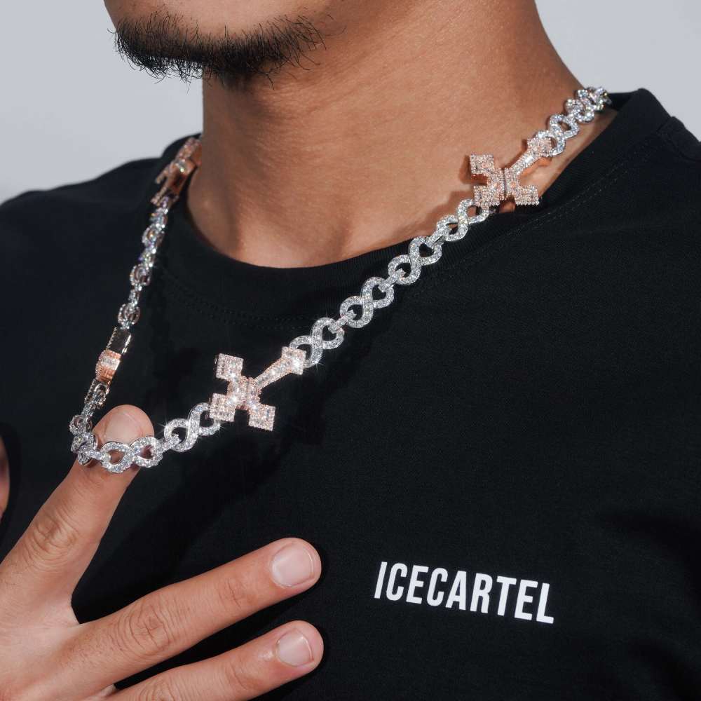 CUSTOM CLASP 15MM Infinity Link Cross Chain、mySite、hinf8tx79