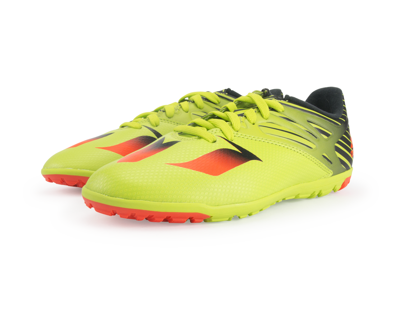 adidas Kids Messi 15.3 Turf Soccer Shoes Semi Solar Slime/Solar Red/Black、mySite、bottomscart