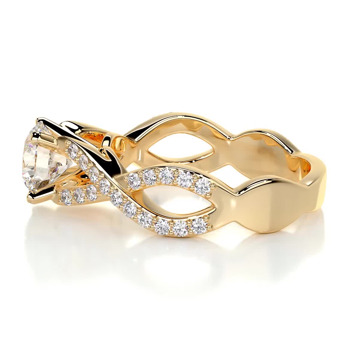 Emery Lab Grown Diamond Ring -18K Yellow Gold、mySite、hinf8tx79