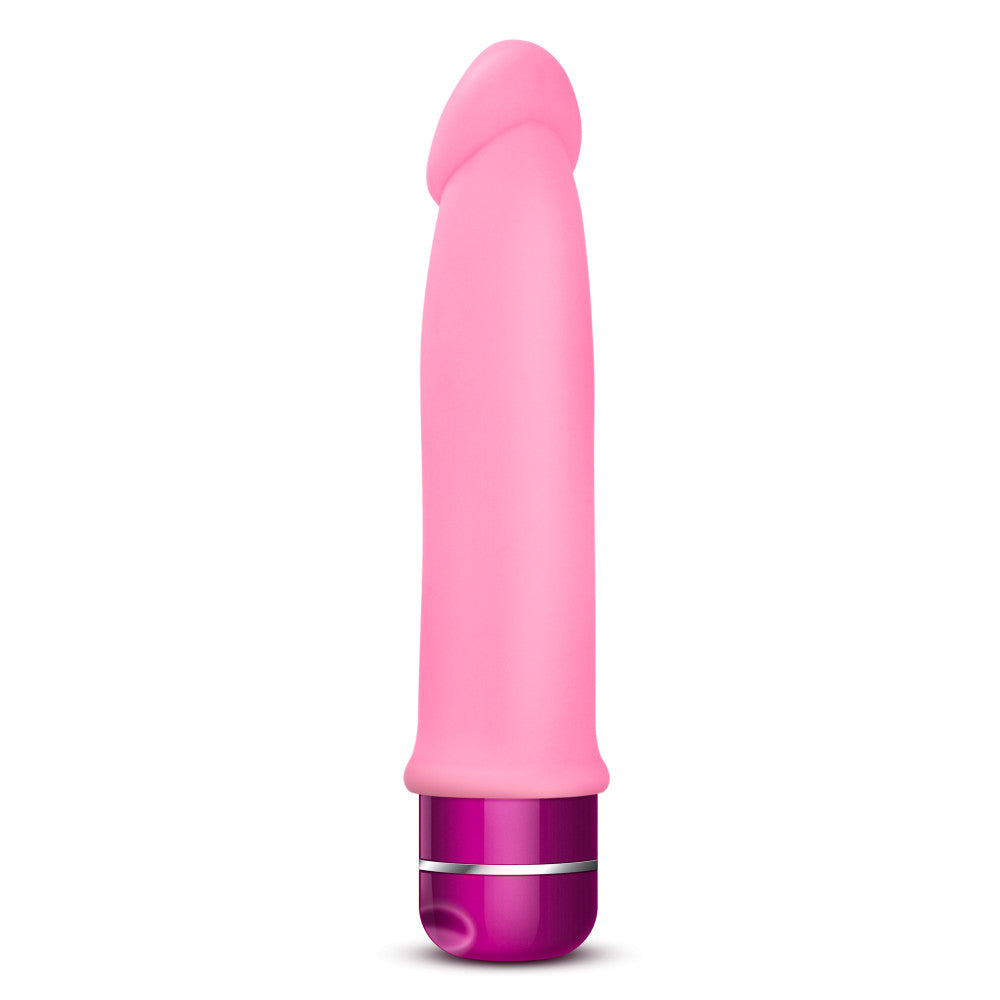 Luxe By Blush® | Purity Pink 7.5-Inch Long Vibrating Dildo、mySite、bottomscart