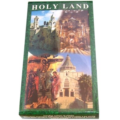  Olive Wood Cross Set with 4 Bottles - Anotinting Oil, Jordan River Water, Holy Earth and Incense、mySite、elrpsem3k