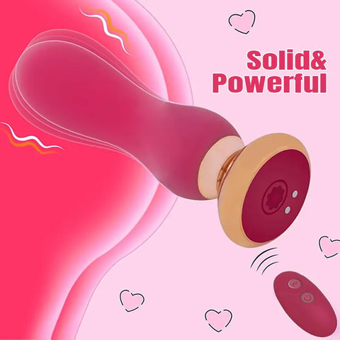 G-Spot Vibrating Silicone Anal Plug