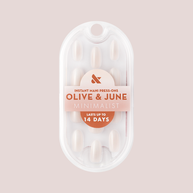 Pure White Syrup Gradient - Press-On | Medium | Oval、mySite、solidvoid