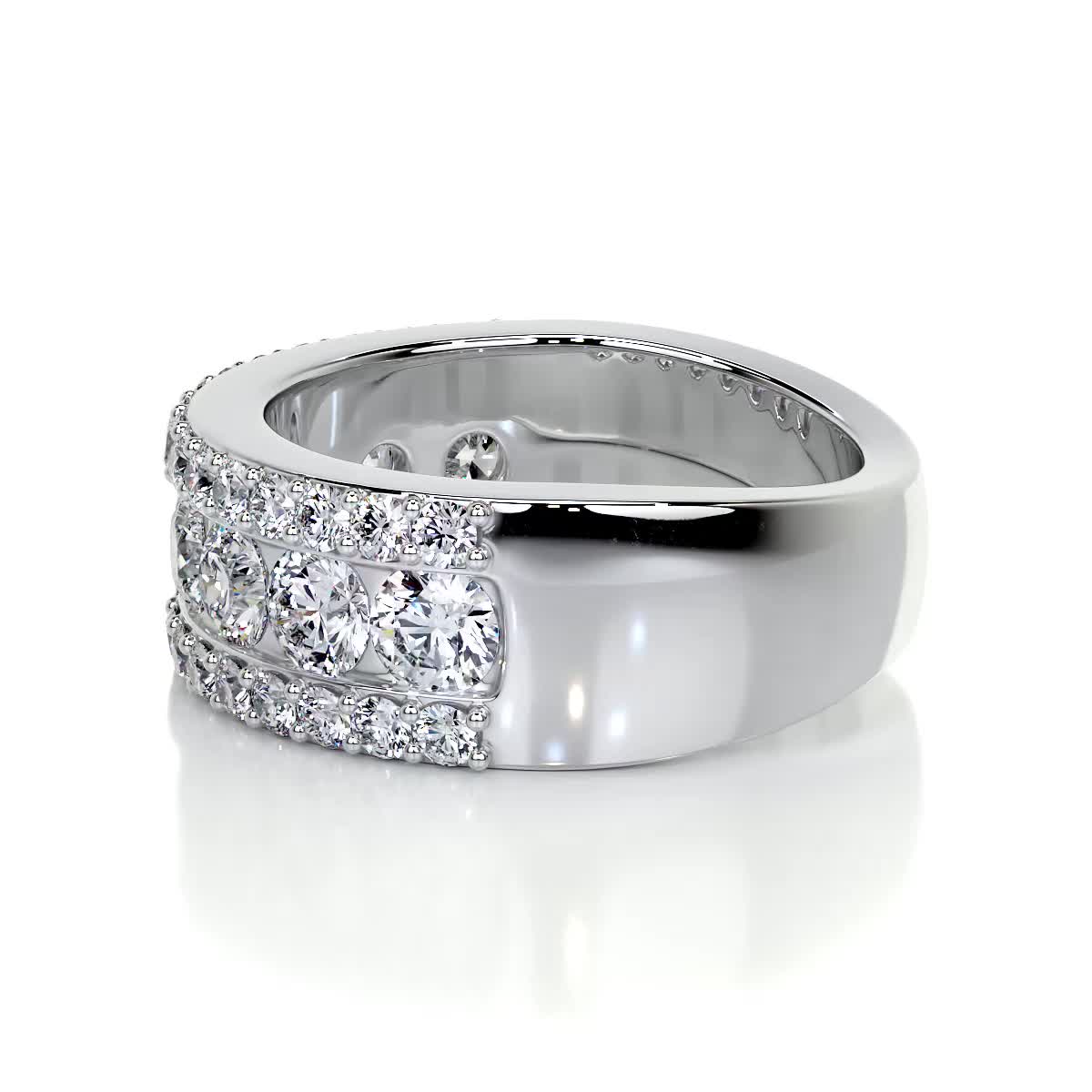 Nia Diamond Wedding Ring (2 Carat) -Platinum、mySite、hinf8tx79