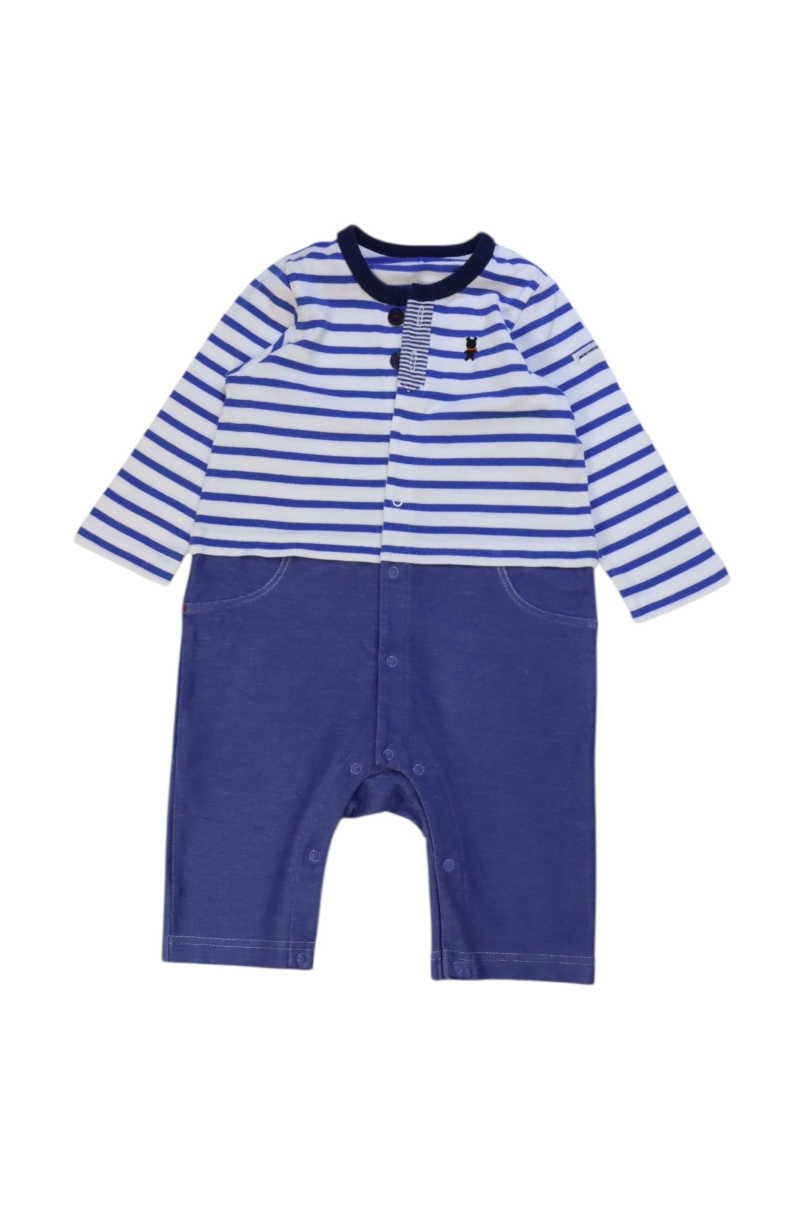 Double B Mikihouse Striped Romper 2T、mySite、g9winljtr