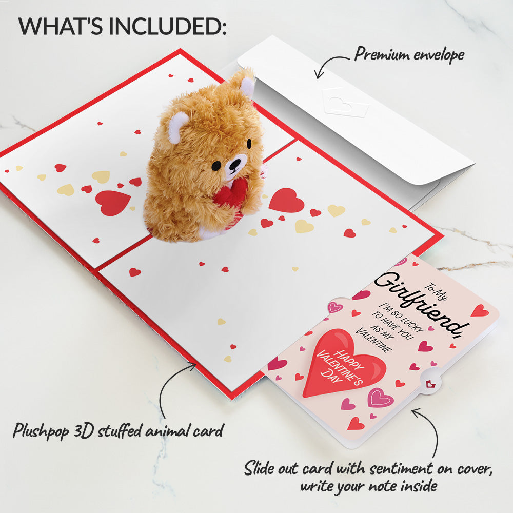 You're The Beary Best Valentine Plushpop Card and Sentiment Set for Girlfriend、mySite、solidvoid