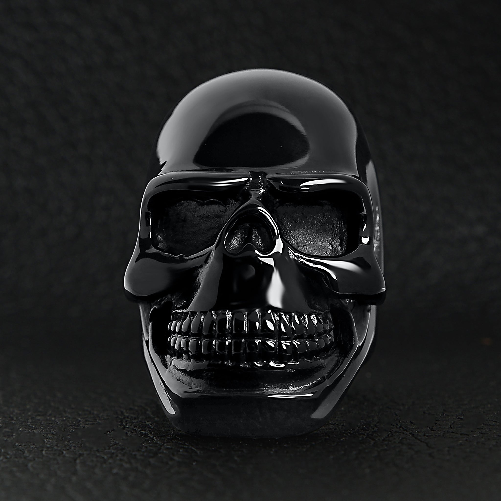 Stainless Steel Black Skull Ring / SCR4094、mySite、dreamappss