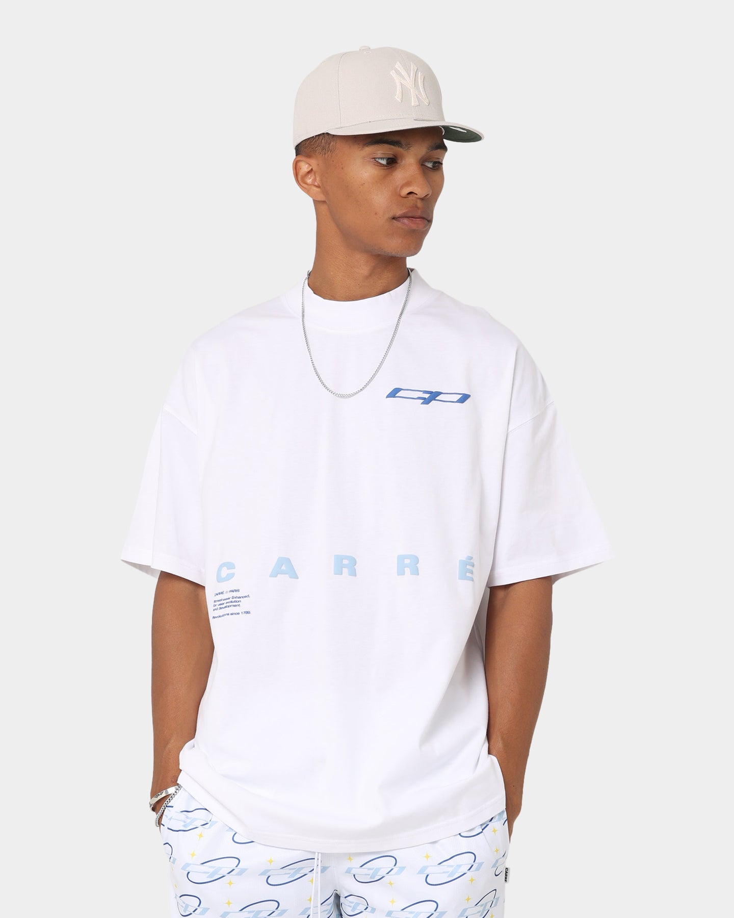 Carré Enhanced Oversized T-Shirt White、mySite、zt4zffjzw