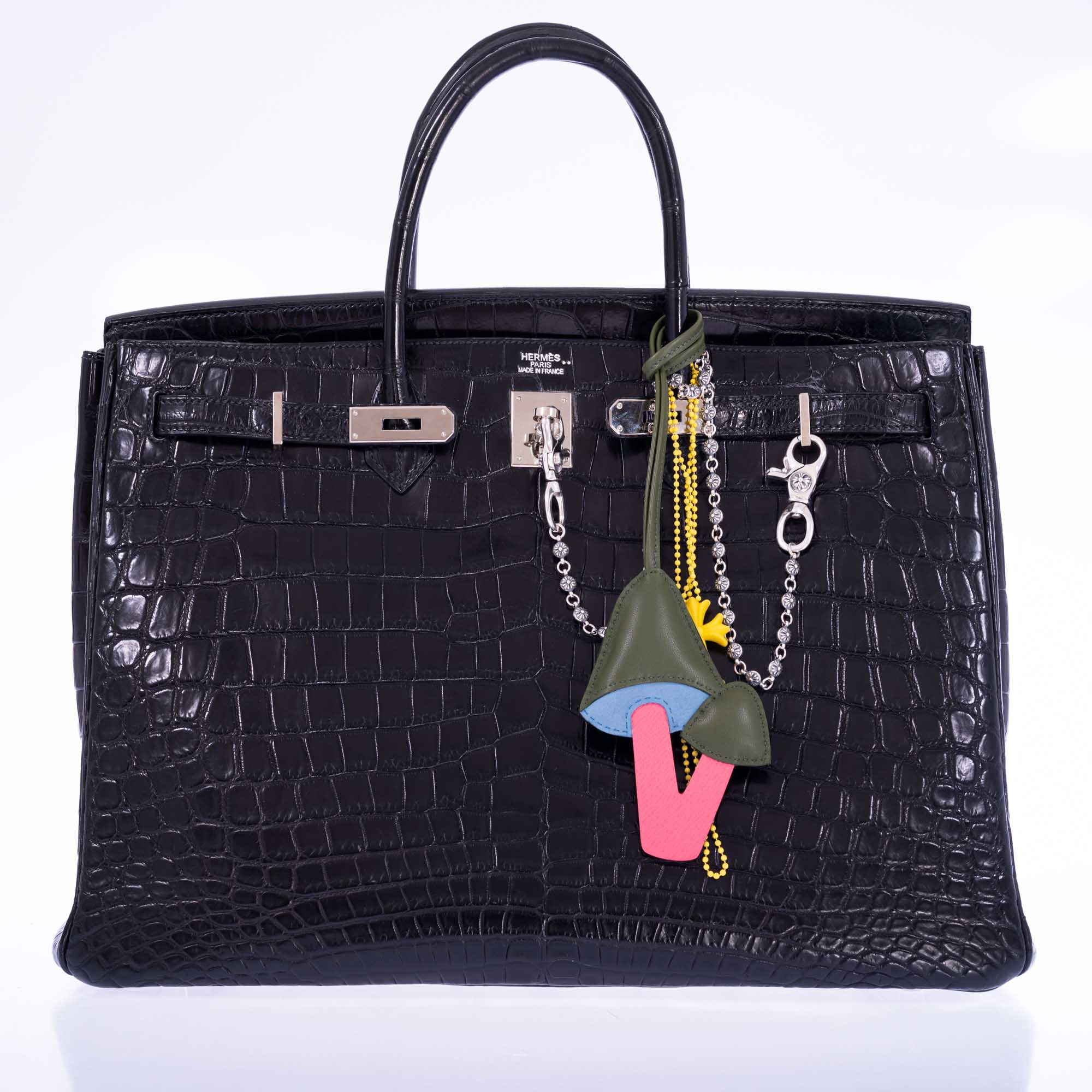 Hermès Birkin 40 Black Matte Porosus Crocodile Palladium Hardware、mySite、garminoutage.com
