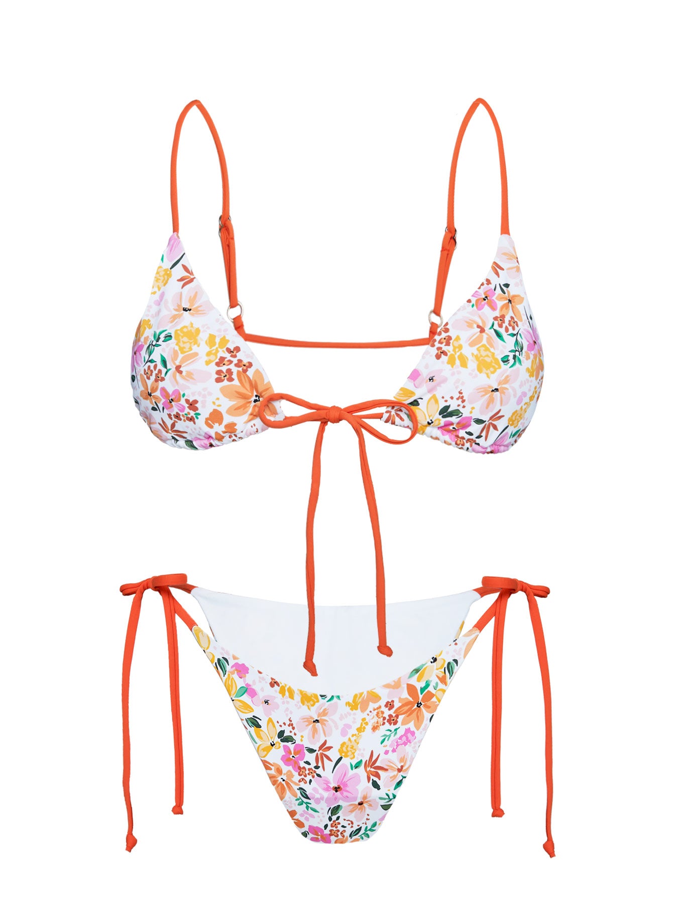 Nevaeh Triangle Bikini Top Multi Floral、mySite、solidvoid